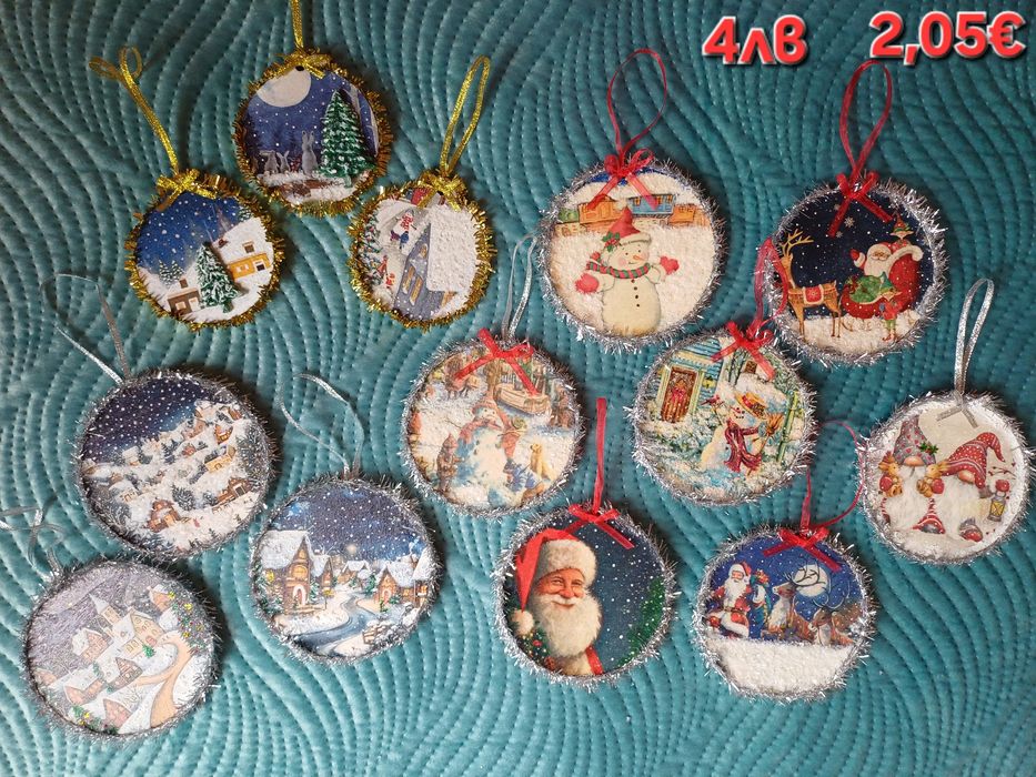 Коледни декорации и пана