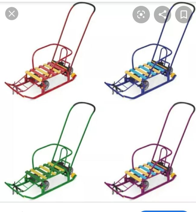 Санки обычные Санки с колесами Санки коляска Шана Сани Детские сани