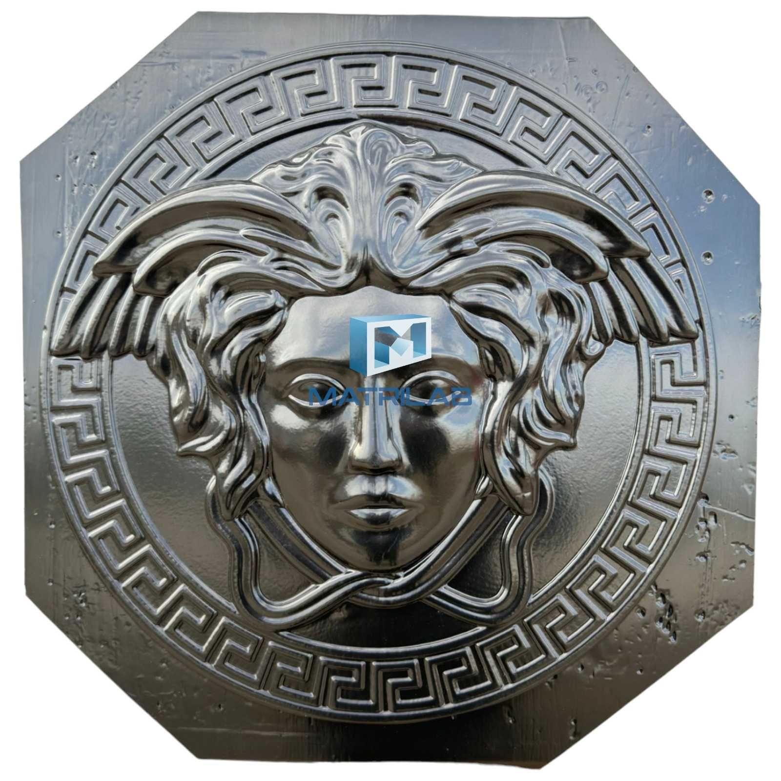 Matrite panouri 3D medalioane leu si Versace bitcoin