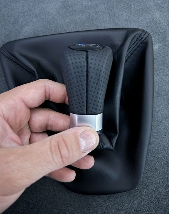 Nuca schimbator maneta manson M piele perforata Bmw Seria 1 3 E90 E92