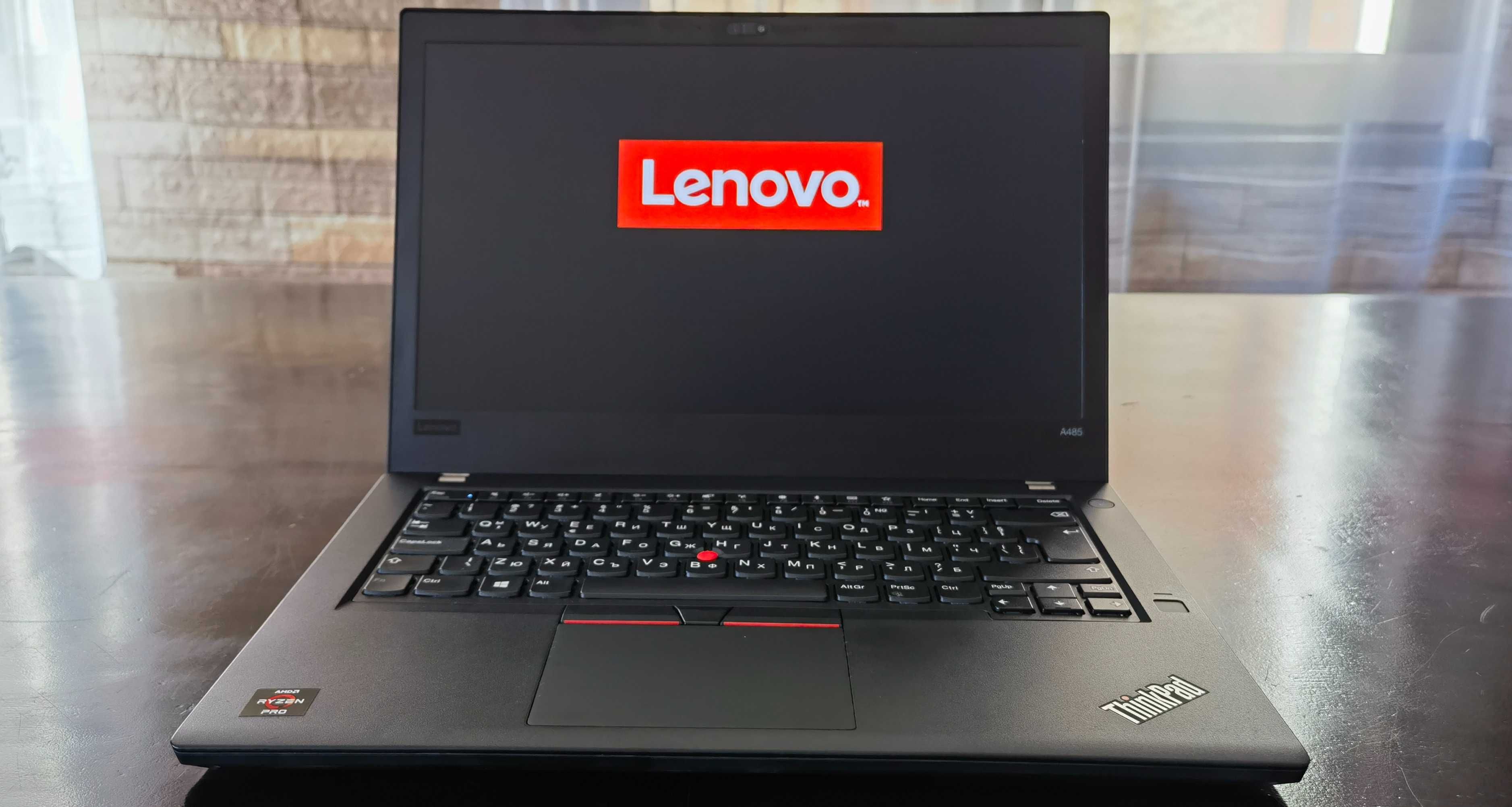 Гаранционен Lenovo ThinkPad A485/IPSматFHDсKам/8x2ghzThr/ssd256/8gb/8ч