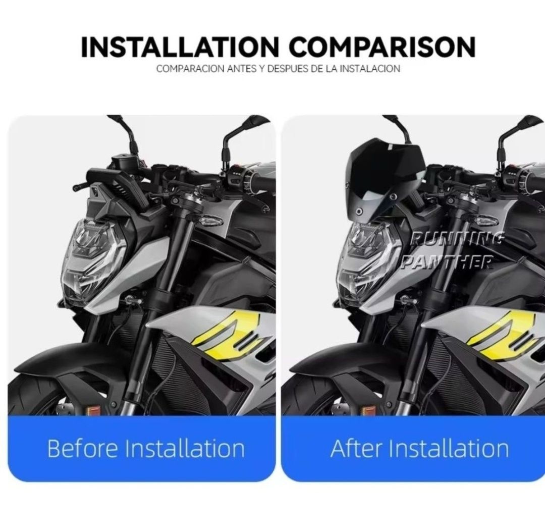 Parbriz fumuriu bmw s1000r