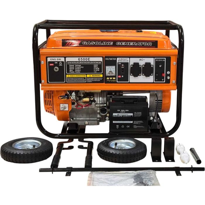 Генератор за ток 5.5 kW, бензинов, монофазен, AVR, ел стартер