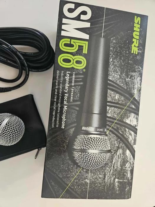Динамичен микрофон Shure SM58 SE, кардиоиден, 50 Hz - 15 kHz