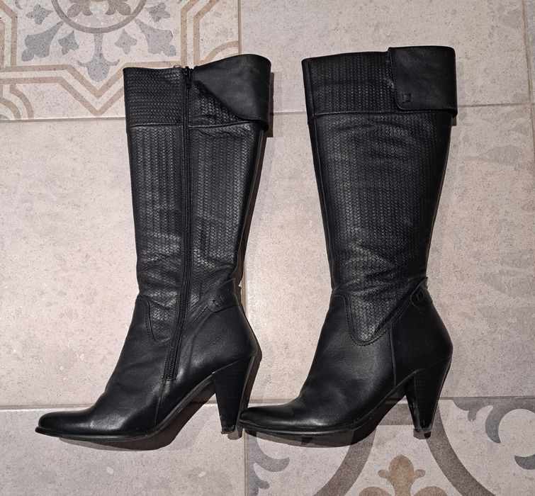 Дамски ботуши естествена кожа номер 35