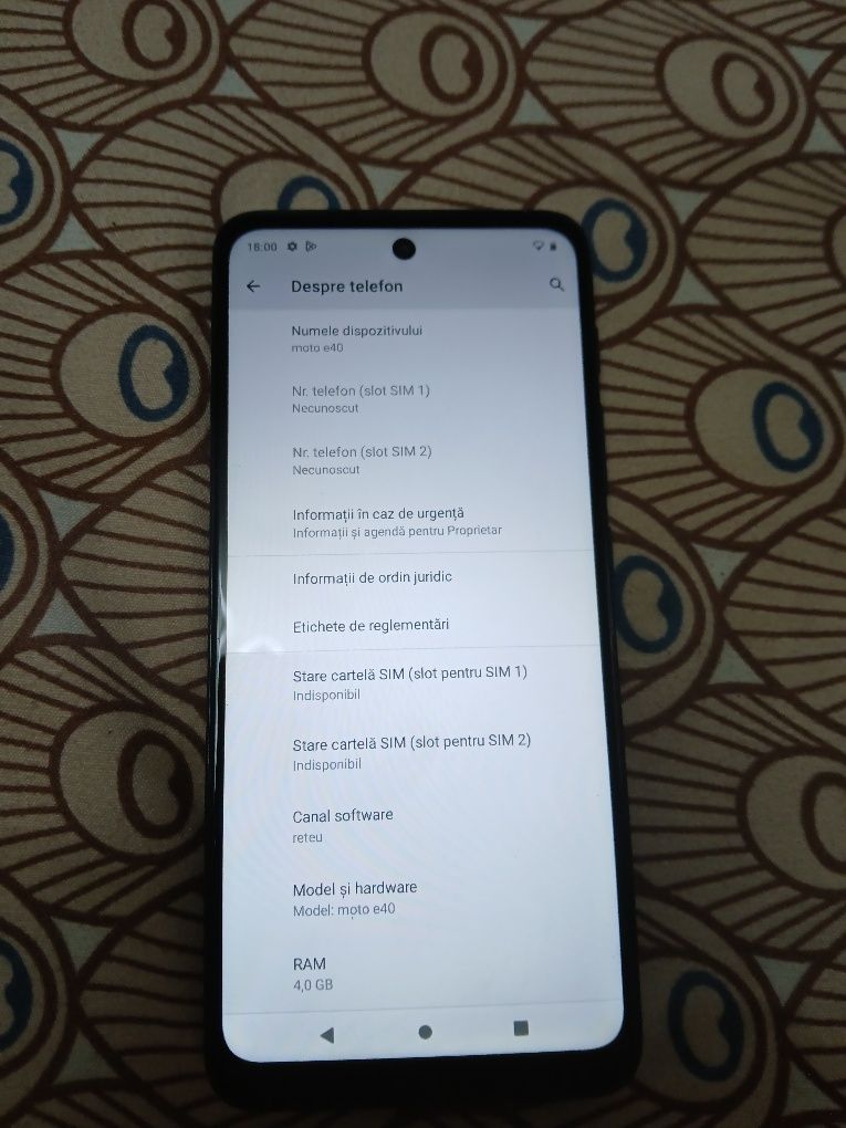 Vând telefon Motorola Moto e40