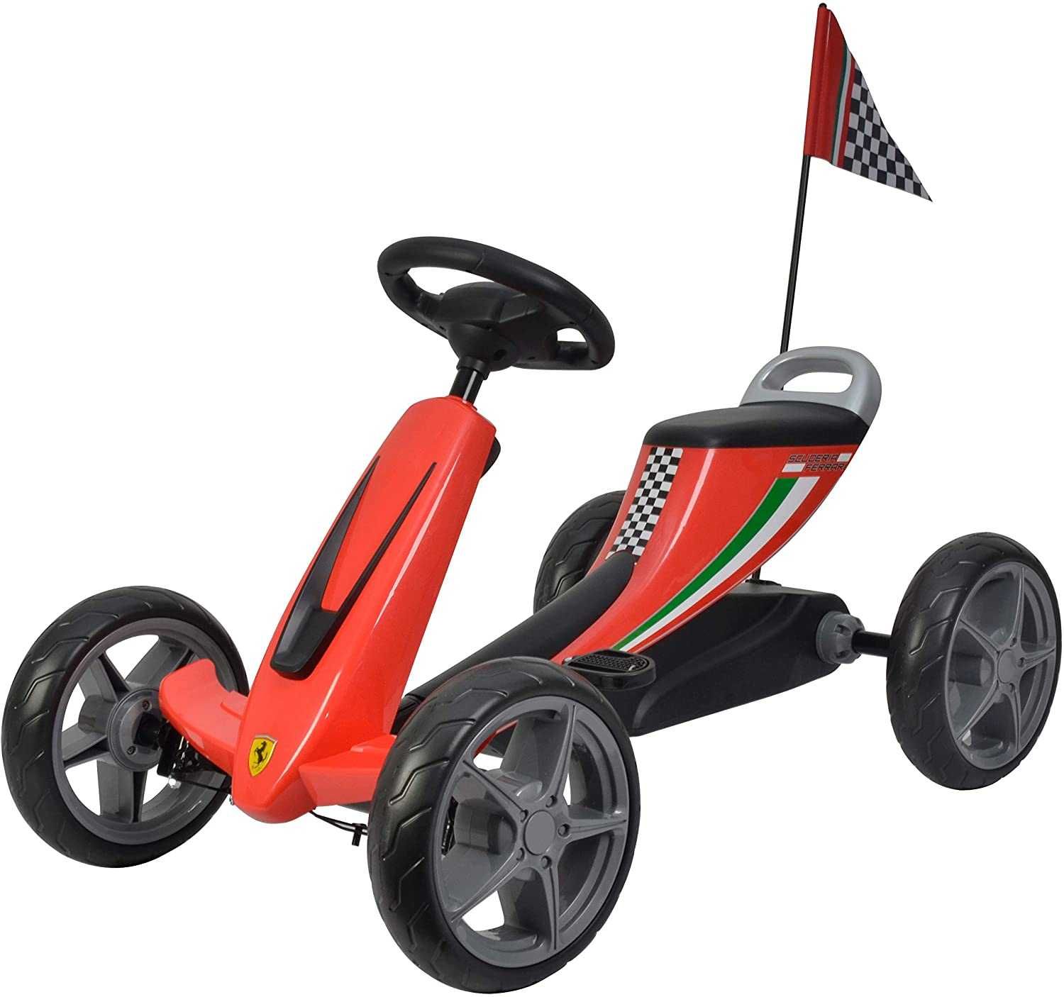 Ferrari Go Kart (licentiat)pentru copii, rosu