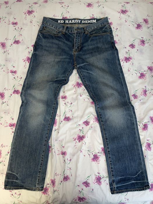 Blugi brodati ed hardy