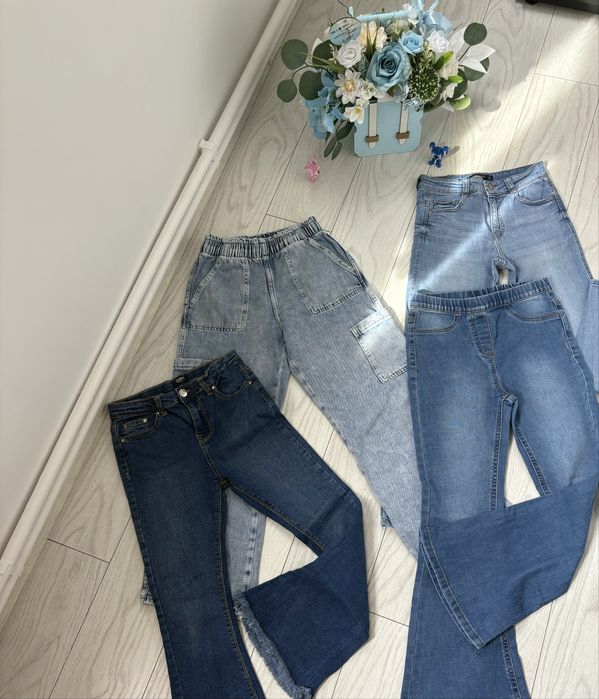 Lot jeans fete 8-10 ani