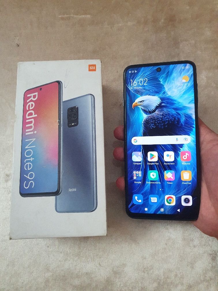 Srochna sotiladi Xiaomi Redmi Note 9S 4+1/64 Karobka dakument Bor