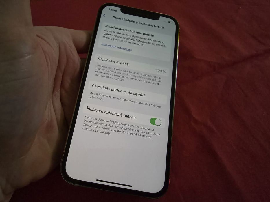 -Iphone 12Pro, 128Gb, 6Ram, bat: 100%, Gold, impecabil, stare perfecta
