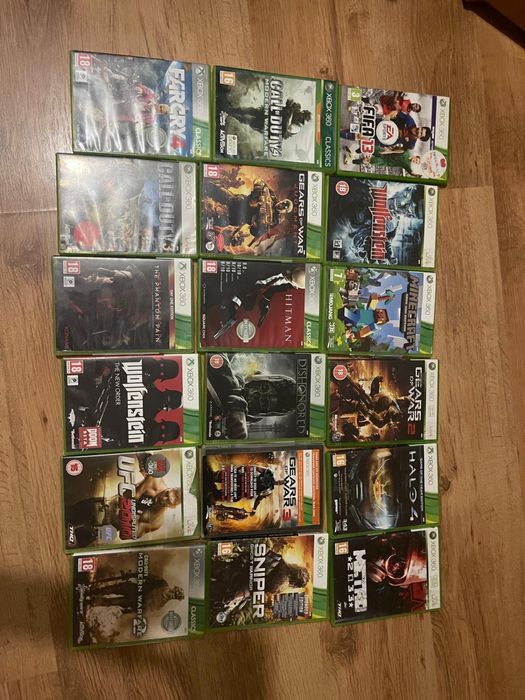 Xbox 360 + jocuri + 2 manet