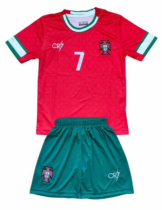 Детски футболен екип Португалия Роналдо комплект Ronaldo тениска CR7