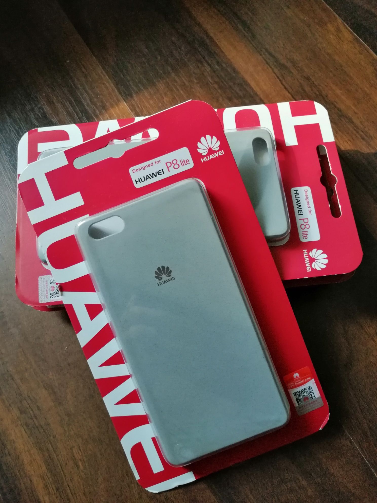 Husa Huawei P8 Lite, gri deschis, produs sigilat /original