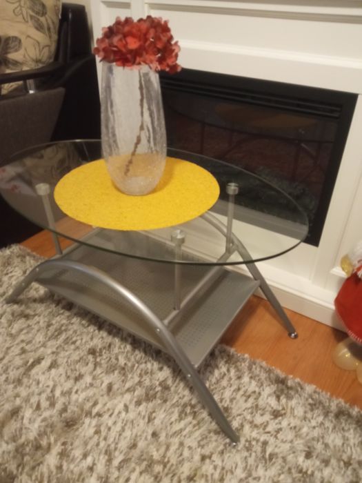 Măsuță sticlă 80/50/50