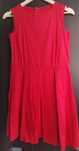 Rochie rosie cu pliuri - marimea M