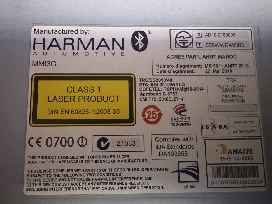 Audi A6 C7 MMI 3G plus