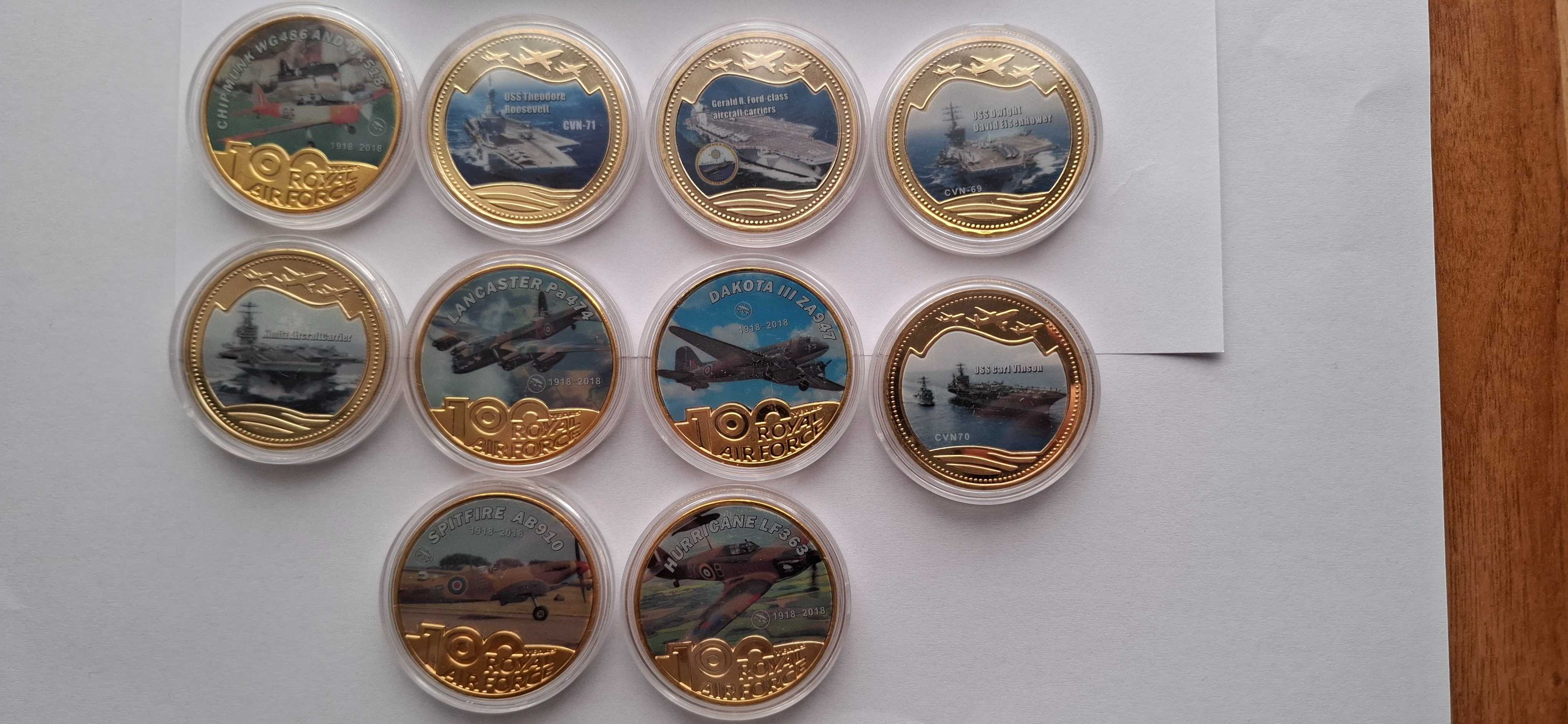 Set 10 monede Royal Airforce comemorativ 100 ani