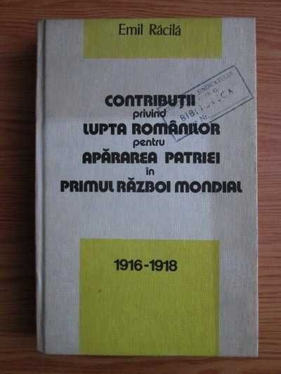 Emil Racila, Contributii privind lupta romanilor