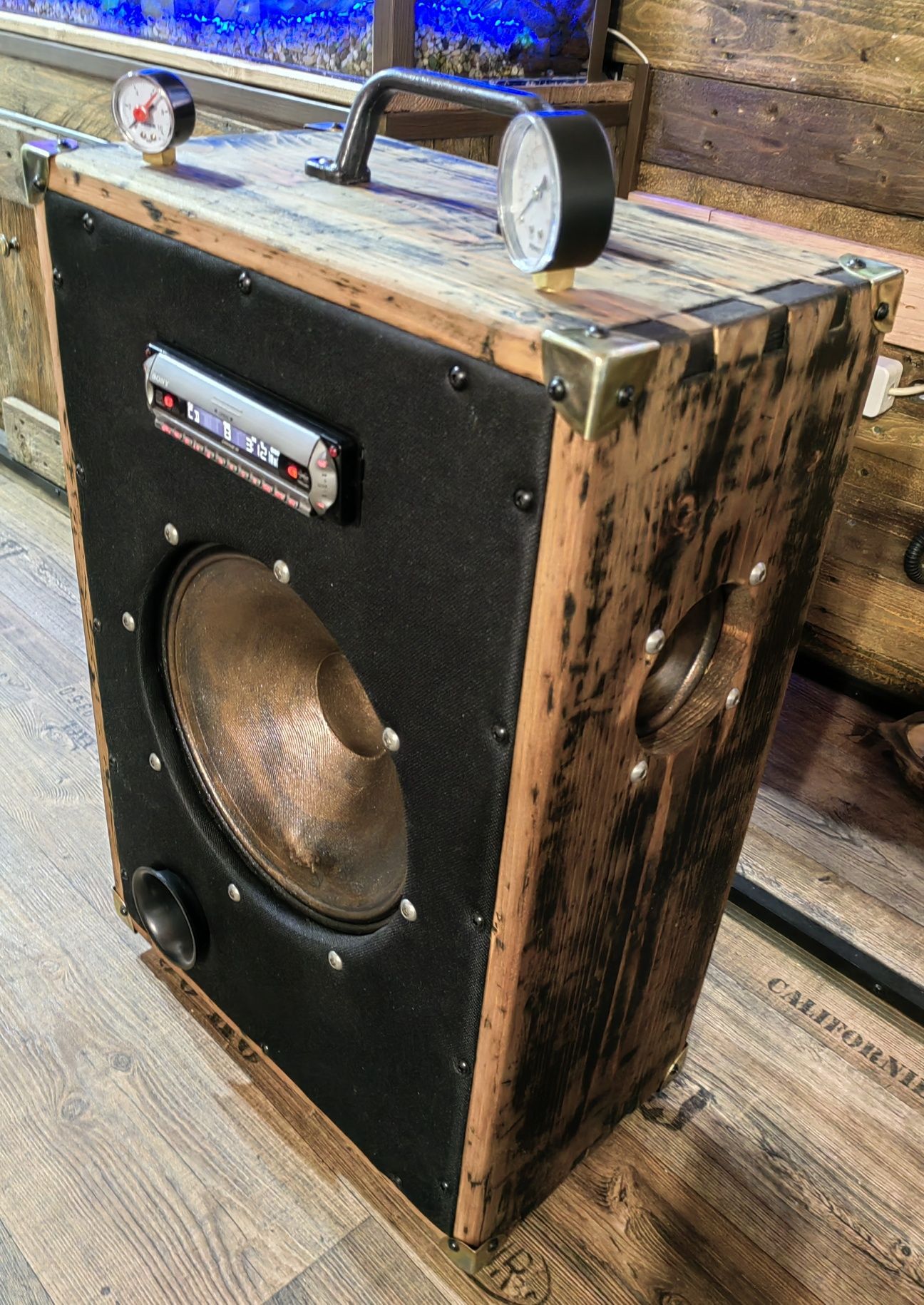 Boxa /CD player vintage handmade