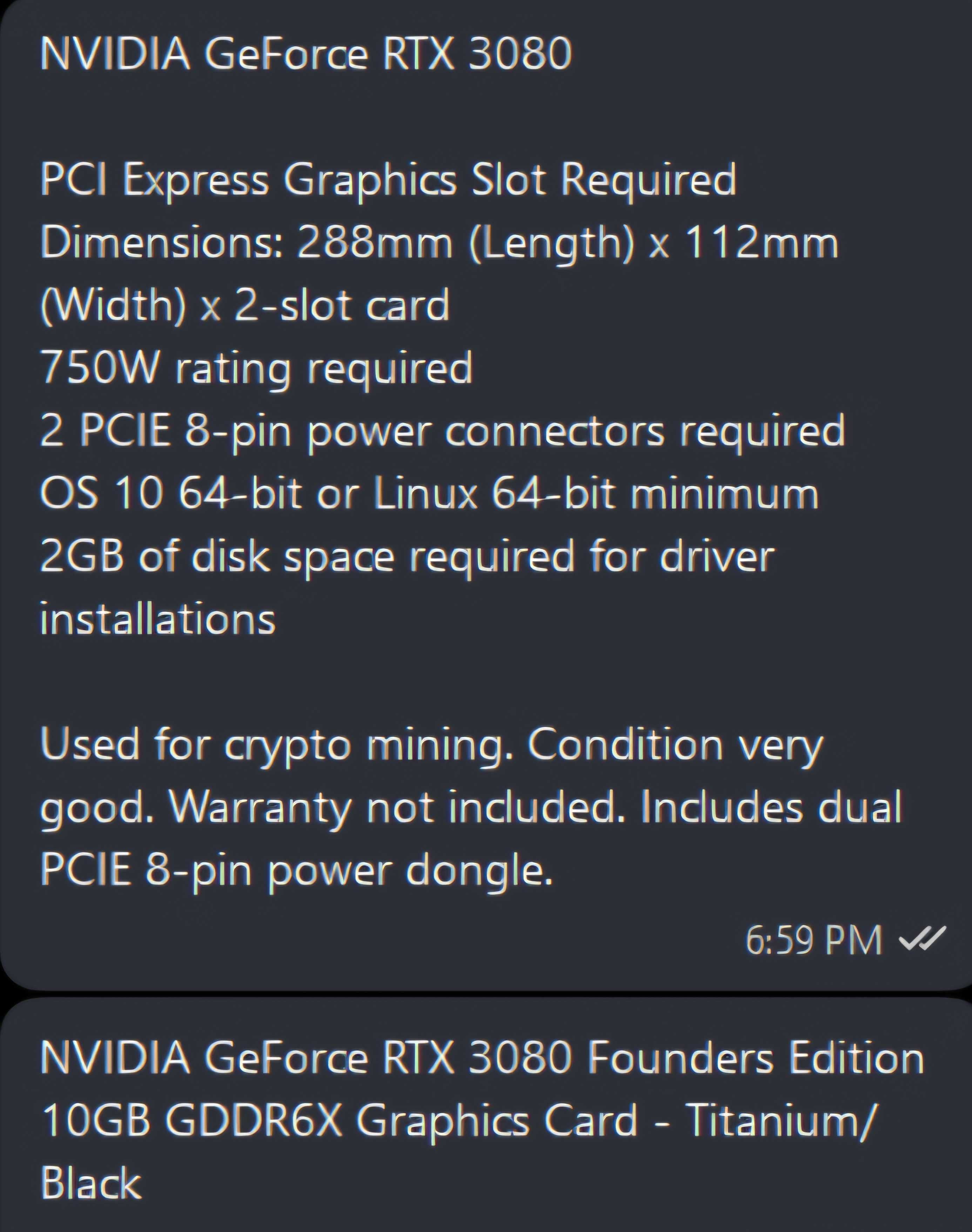 Bitcoin  Mining Rig 4-RTX 3080 10GB Founders edition 4900лв