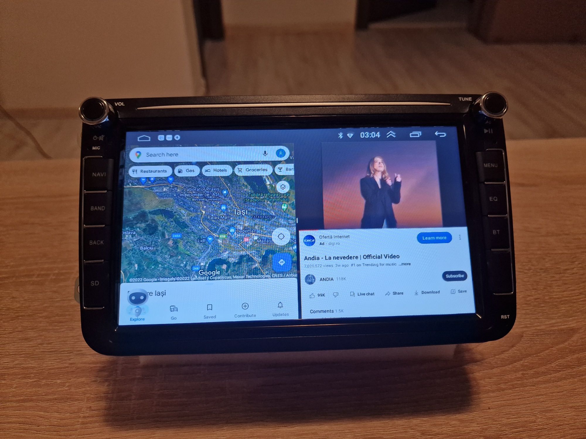 Navigatie Player Android Carplay VW Skoda Seat 1/2/4GB RAM