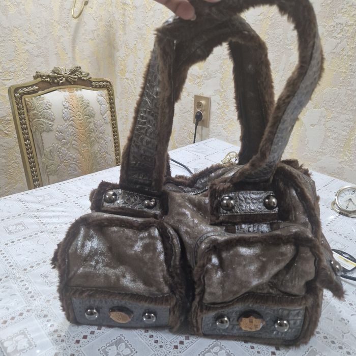 Эксклюзивная Женская сумка  натуральная замша