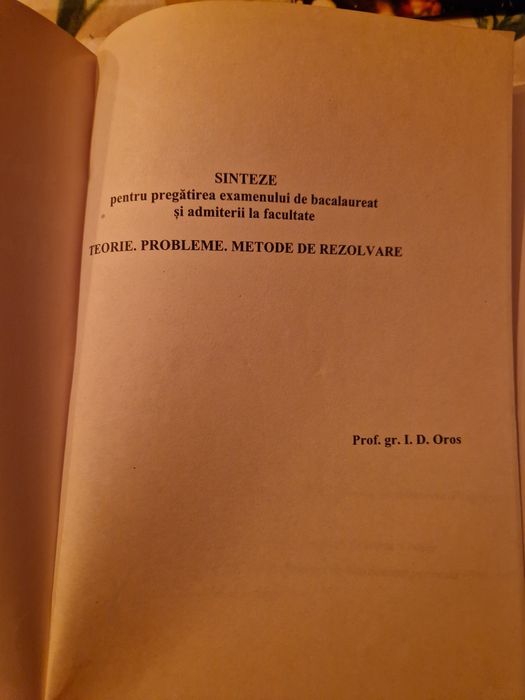 Culegeri de probleme matematica gimnaziu si bacalaureat