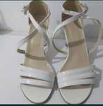 Sandale albe piele marimea 39