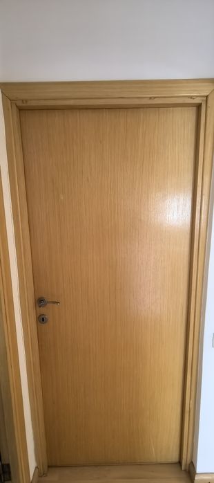Uși pline din lemn furniruit