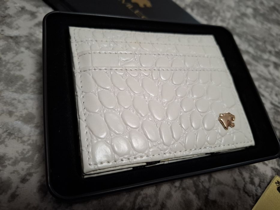 Port carduri piele crocodil portofel