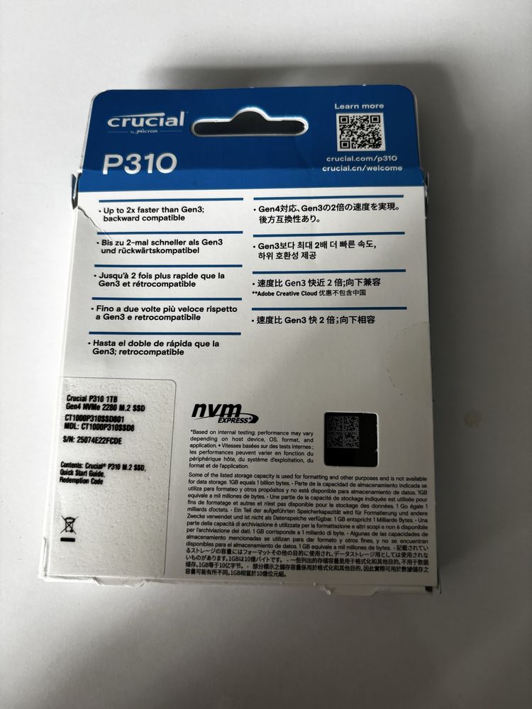 Crucial P310 1TB ssd