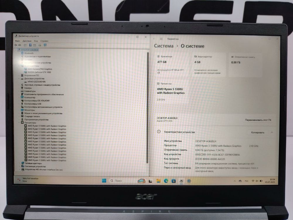 Kuchli Igrovoy Noutbuk Acer Aspire 7