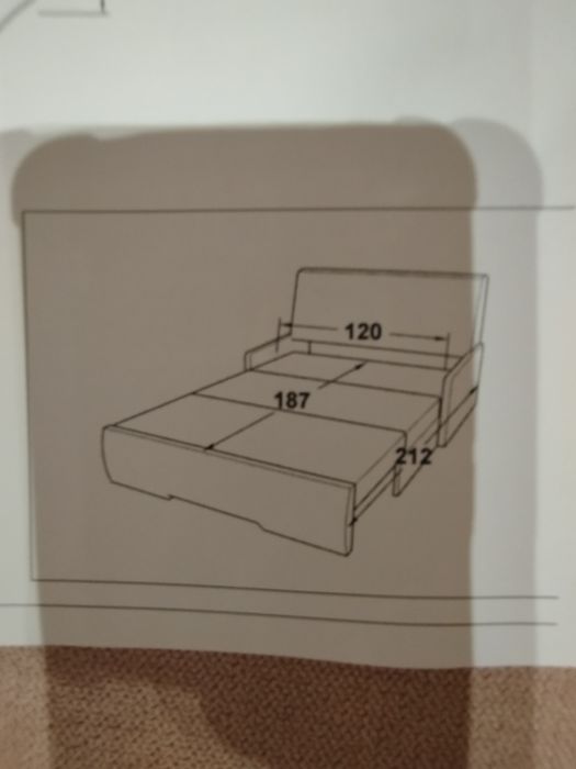 ЧИСТО НОВ разтегателен диван