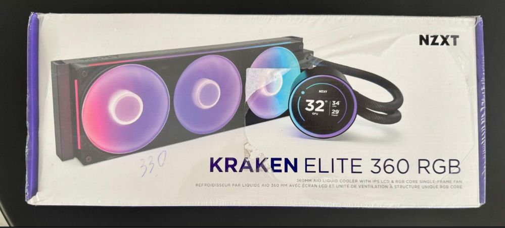 Cooler CPU NZXT Kraken Elite 360 RGB AMD/Intel,Controler ARGB Nou