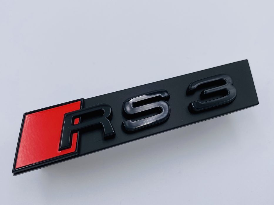 Emblema Audi RS 3 grila negru