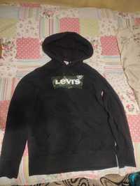 Hanorac original Levis negru , impecabil , marime S