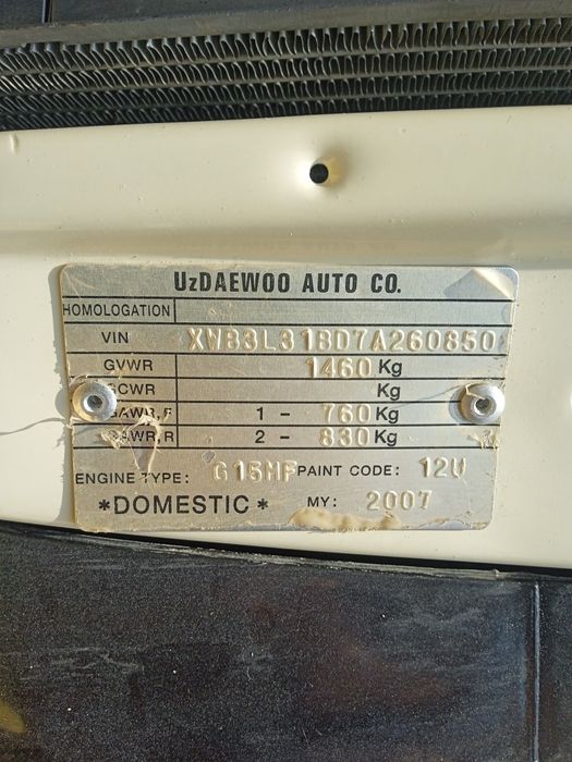 Нексия сонс 2007