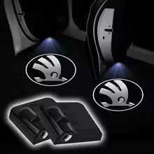 Proiector logo Skoda portiere