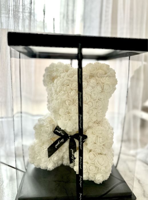 Луксозна натурална норкова шуба+подарък мече от рози