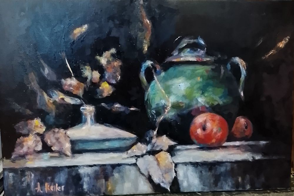 Natură statică, pictură ulei