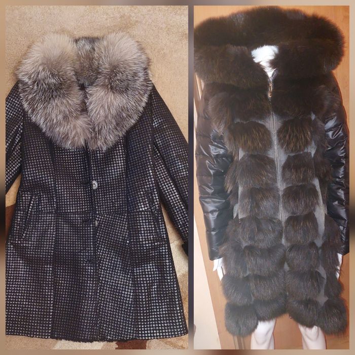 Зимни палта естествен косъм