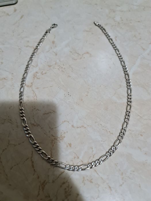 Lant argint italy 925,model figaro 3 zale cu una,nou impecabil