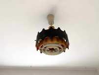 Lustre comuniste de interior din metal si sticla, 50 lei