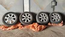 Джанти BORBET 16 5x108 FORD с нови зимни гуми 215/55 R16!