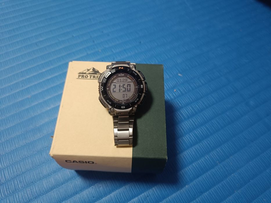 Продали новый про трек часы титан CASIO PRG-340T-7DR