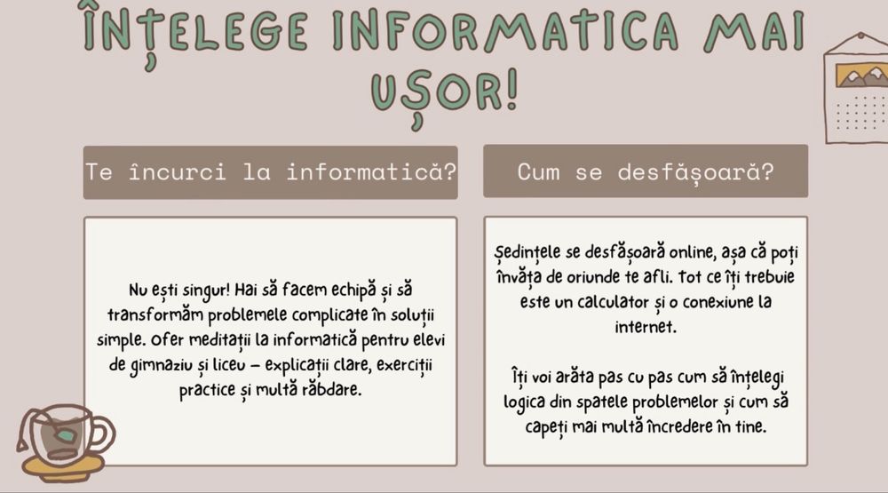 Meditatii Informatică