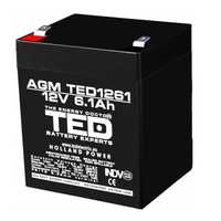Acumulator pentru masinute electrice 12V/6.1Ah AGM VRLA F2, TED1261