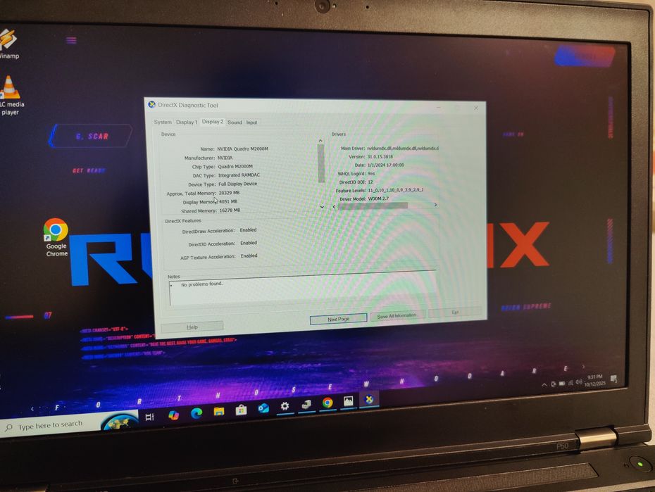Laptop gaming Lenovo legion i7 Ram 32Gb video 8Gb ssd 512Gb GTA CS FIF