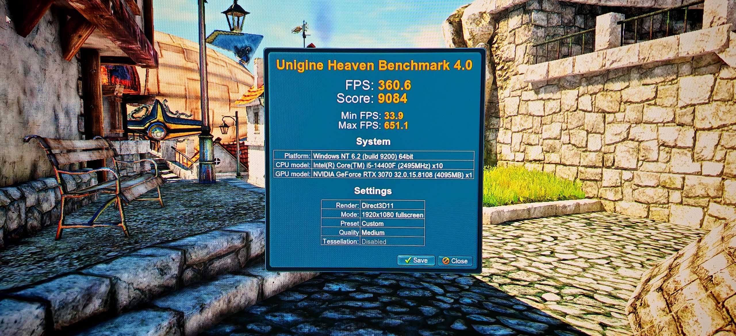 Супер Геймърско РС I5 14400F/32Gb/1TB nVme/RTX 3070/WiFi & BT/Гаранция